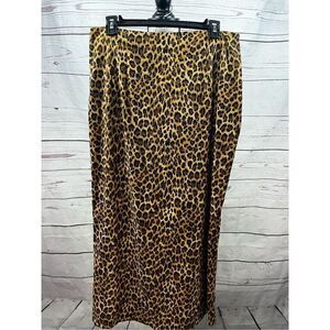 Briggs New York Leopard Print Skirt Womens Size 12 Pencil Animal Print‎